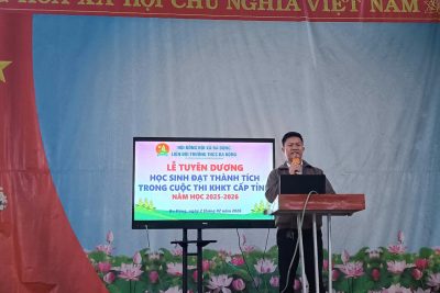 VINH DANH HỌC SINH TRƯỜNG THCS BA ĐỘNG ĐẠT GIẢI BA CUỘC THI KHOA HỌC KỸ THUẬT TỈNH QUẢNG NGÃI