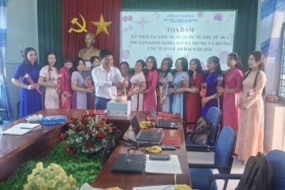 HOẠT ĐỘNG KỶ NIỆM 116 NĂM NGÀY QUỐC TẾ PHỤ NỮ 8/3 VÀ 1986 NĂM KHỞI NGHĨA HAI BÀ TRƯNG TẠI TRƯỜNG THCS BA ĐỘNG