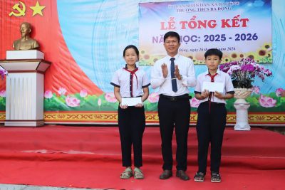 TRƯỜNG THCS BA ĐỘNG TỔ CHỨC LỄ TỔNG KẾT NĂM HỌC 2025 – 2026: KHÁT VỌNG ĐỔI MỚI VÀ NHỮNG THÀNH TỰU ĐÁNG TỰ HÀO